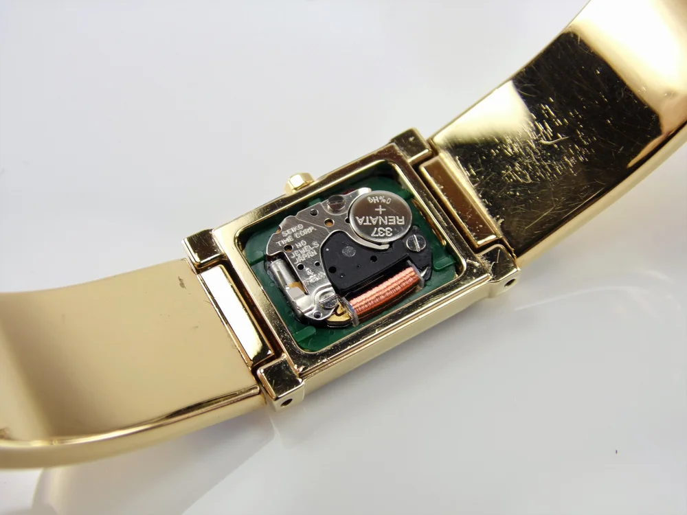 Rare Vintage Lassale by Seiko Gold & Blue Sapphire Crystal
